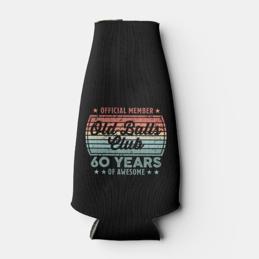 オールドボールクラブ60素晴らし年60誕生日G ボトルクーラー (正面)