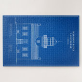 オールドポイントロマライトハウス – カリフォルニア州 – AD ジグソーパズル (横)