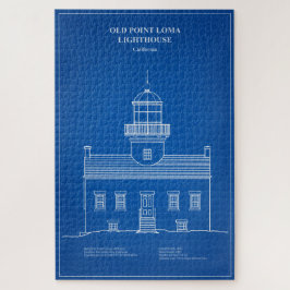 オールドポイントロマライトハウス – カリフォルニア州 – AD ジグソーパズル