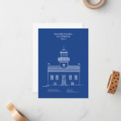 オールドポイントロマライトハウス – カリフォルニア州 – AD ノートカード (正面/裏面インサイチュ)