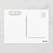 オールドポイント心地よいライトハウス – ハンプトン,バージニア ポストカード (裏面)