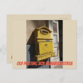 オールドポスティングボックスアスマラエリトリア ポストカード (正面/裏面)