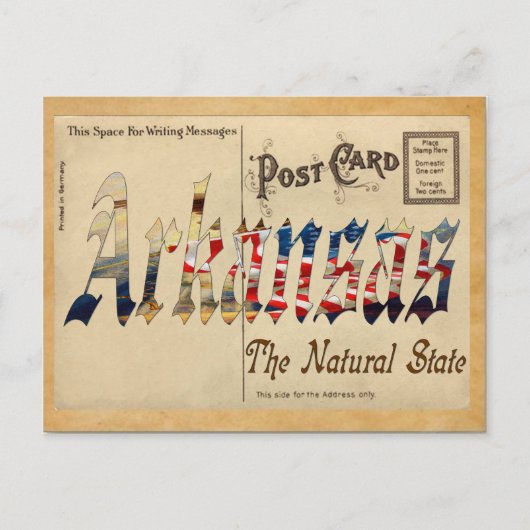オールドポストカードアーカンソー州 ポストカード (正面)
