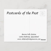 オールドポストカードケアンズレイルウェイクイーンズランド ポストカード (裏面)