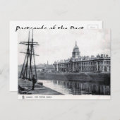 オールドポストカードザカスタムハウスダブリン ポストカード (正面/裏面)