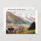 オールドポストカードシャモニーアンドモンブラン ポストカード (正面/裏面)