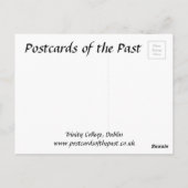 オールドポストカードトリニティカレッジダブリン ポストカード (裏面)