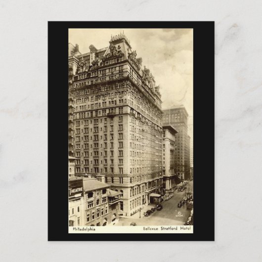 オールドポストカードベルビューストラトフォードホテルフィラデルプ ポストカード (正面)