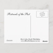 オールドポストカードリッツ – カールトンホテルフィラデルフィア ポストカード (裏面)