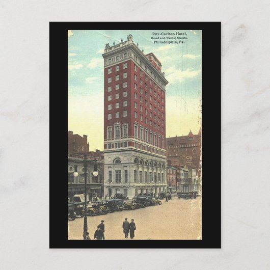 オールドポストカードリッツ – カールトンホテルフィラデルフィア ポストカード (正面)