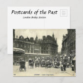 オールドポストカードロンドンブリッジステーション ポストカード (正面/裏面)