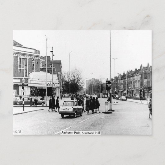 オールドポストカード – アムハーストパーク、スタンフォードヒル、ロンドン ポストカード (正面)