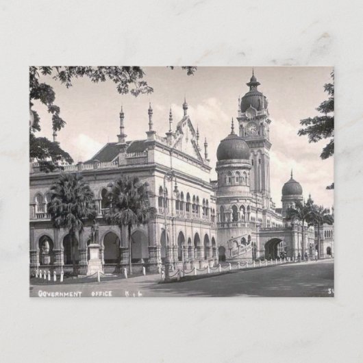 オールドポストカード – クアラルンプール,マレーシア ポストカード (正面)