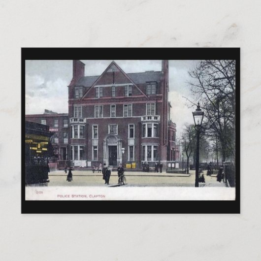 オールドポストカード – クラプトン警察署(ロンドン) ポストカード (正面)