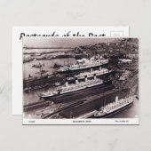 オールドポストカード – サザンプトン波止場 ポストカード (正面/裏面)