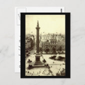 オールドポストカード – トラファルガースクエア，ロンドン ポストカード (正面/裏面)