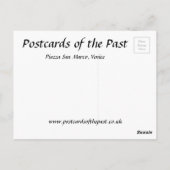 オールドポストカード – ピアッツァサンマルコ,ヴェネツィア ポストカード (裏面)