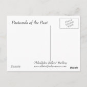 オールドポストカード – フィラデルフィア速報建物 ポストカード (裏面)