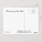 オールドポストカード – フィラデルフィア,クリ通り ポストカード (裏面)