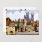 オールドポストカード – ブサムバー，ヨーク ポストカード (正面/裏面)