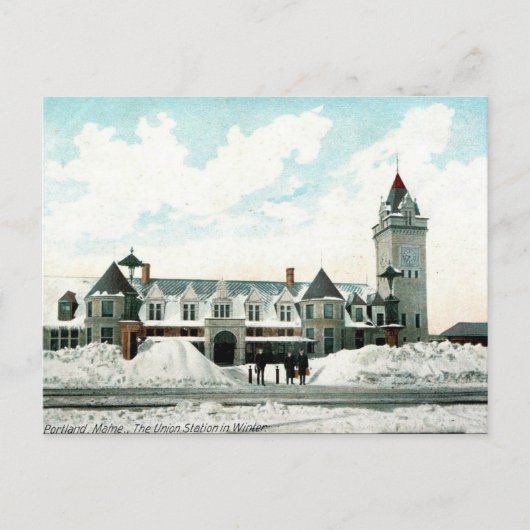 オールドポストカード – メイン州ポートランド ポストカード (正面)
