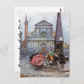 オールドポストカード – Sマリアノヴェラ、フロレンツェ ポストカード (正面/裏面)