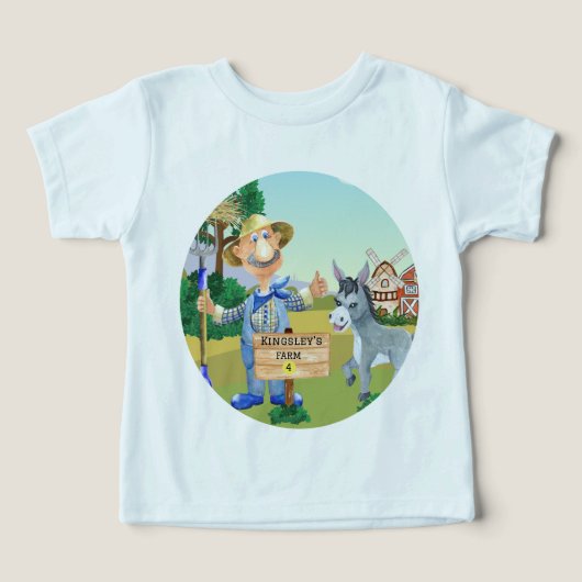 オールドマクドナルドの農場🐮かわいいモノグラム (デザイン正面)