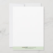 オールドマクドナルドエイエイオファーム納屋周囲の庭誕生日写真 招待状 (裏面)