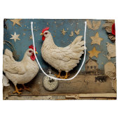 オールドマクドナルドファームコラージュ ラージペーパーバッグ (裏面)