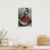 "オールドマザーグース"ヴィンテージイラストレーション ポスター (キッチン)