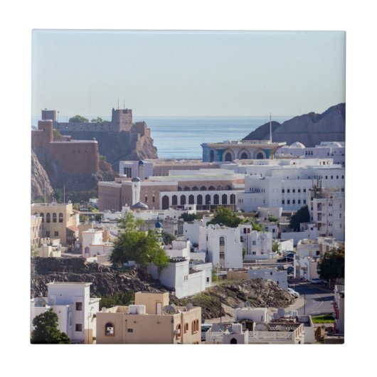 オールドマスカットオリジナル歴史都市マスカット – オマーン タイル (正面)