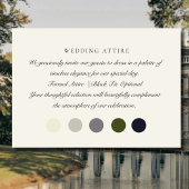 オールドマネーアイボリー結婚カラー、の服装カード エンクロージャーカード