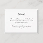 オールドマネーエステティックモノグラム結婚クレストの詳細 エンクロージャーカード (正面)