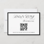 オールドマネーブラックアンドホワイト 出欠カード (正面)