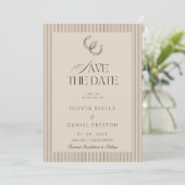 オールドマネー ウエスタンホースシュー 写真付きSave the Date 招待状 (スタンド正面)