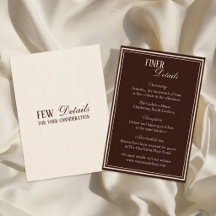 オールドマネー エスプレッソブラウン シックな結婚式の詳細
