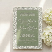 オールドマネー オリーブレースウェディング 招待状