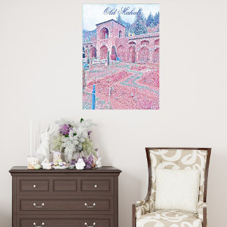 オールドマハル歴史遺跡モダンアートウォールデコール ポスター
