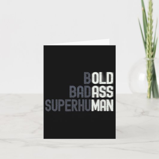 オールドマンことわざガギフト誕生日パパ父親D カード (正面)