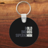 オールドマンことわざガギフト誕生日パパ父親D キーホルダー (正面)