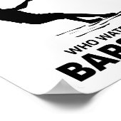 オールドマンはだしで靴を履かないスキー水スポーツ ポスター (角)