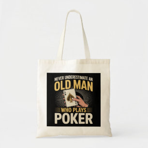 オールドマンを侮るなかれポーカーハンド トートバッグ