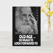 オールドマンコノスコープおもしろい誕生日グリーティングカード カード (黄色い花)