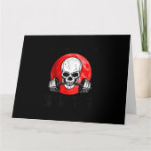 オールドマンジムあなたの年長者を尊敬するリフティングクラブスカル カード (正面)