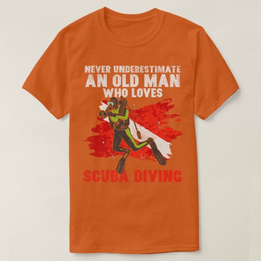 オールドマンダイバーダイビング3 Tシャツ (デザイン正面)