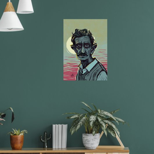 オールドマンバイザサンセット絵を描ズ ポスター (リビング1)