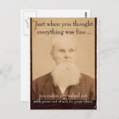 オールドマンバッドヘアデー ポストカード (正面/裏面)