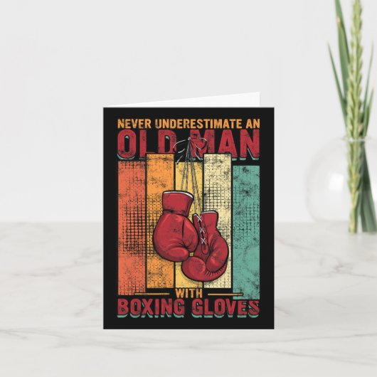 オールドマンボクシング-ヴィンテージ カード (正面)