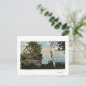 オールドマンロックフォーミングオブイーグルアイランドビュー ポストカード (スタンド正面)