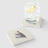 オールドマン食べズ・カキ ストーンコースター (横)